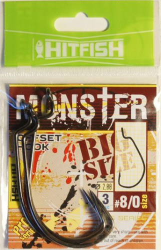 Крючок офсетный HitFish Monster Offset