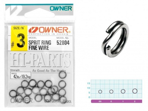 Заводное кольцо Owner 52804 Split Ring Fine Wire