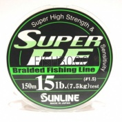  Sunline Super PE 150m 0.205mm 15lb 7.5kg -