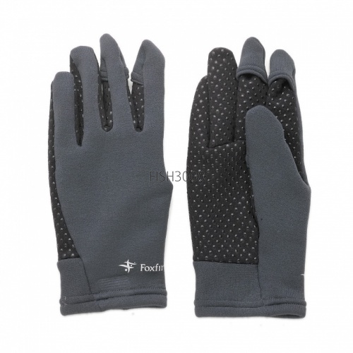  Tiemco Foxfire Power Stretch Finger-Through Glove Charcoal S
