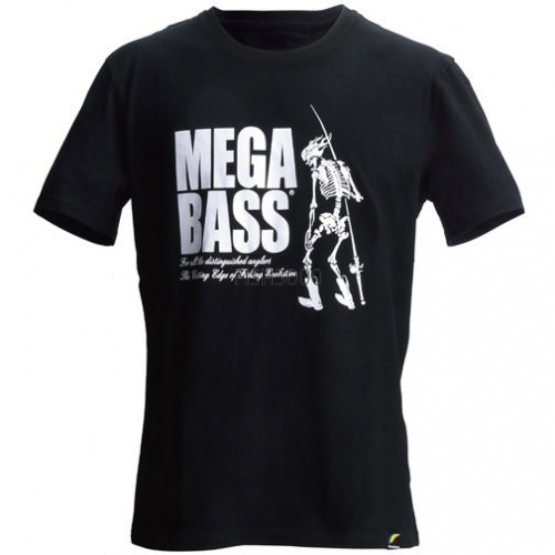  Megabass Skull T-Shirts (L) BLACK (48-50)